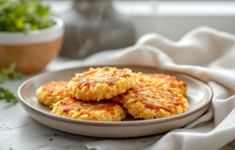 Kotleciki ryżowe z Air Fryer