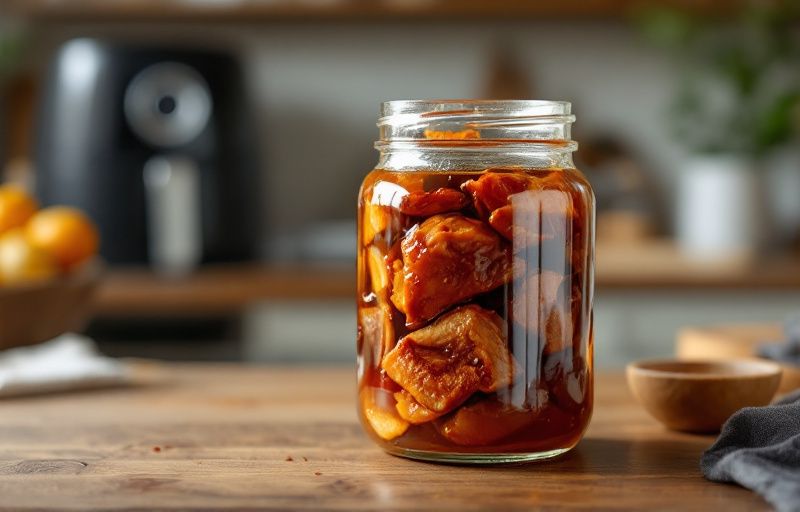 Mięso w słoiku z Air Fryer