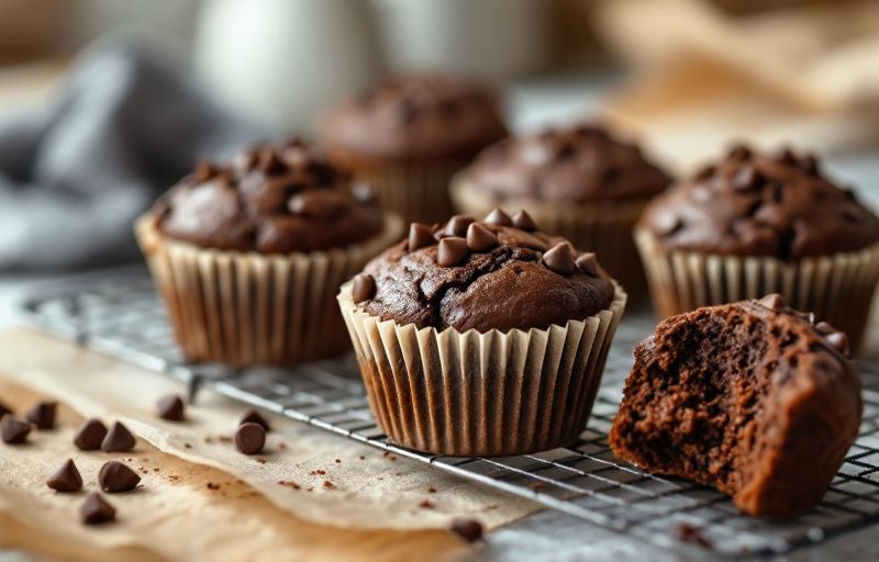 Muffinki czekoladowe z Air Fryer