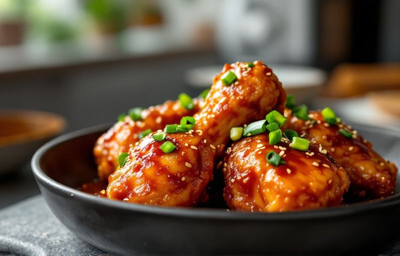 Pałki z kurczaka w stylu chińskim z Air Fryer