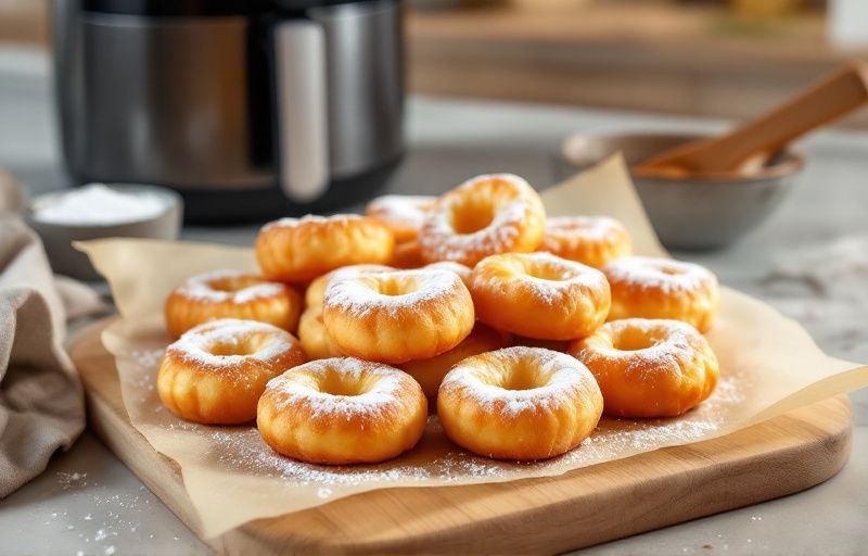 Pączusie z serka homogenizowanego w Air Fryer