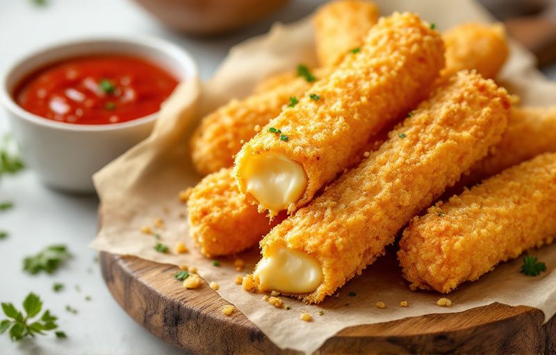 Paluszki z mozzarelli z Air Fryer