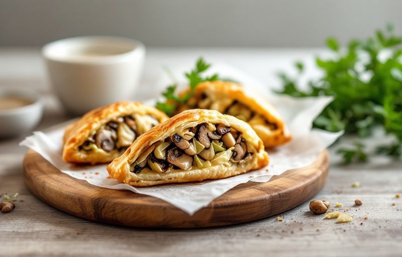 Paszteciki z grzybami i kapustą z Air Fryer