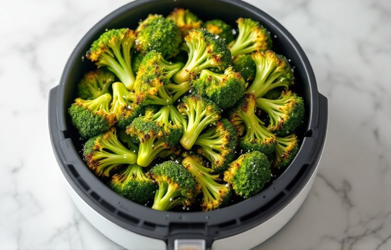 Pieczony brokuł z Air Fryer