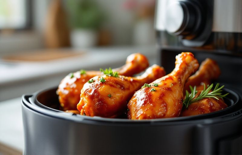 Podudzia kurczaka w glazurze z Air Fryer