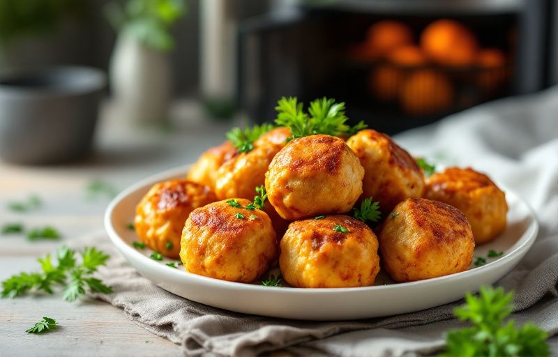 Pulpety drobiowe z Air Fryer
