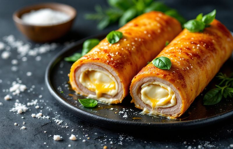 Roladki schabowe z mozzarellą z Air Fryer