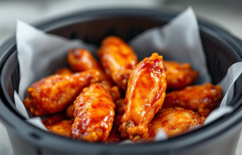 Skrzydełka kurczaka w glazurze z Air Fryer
