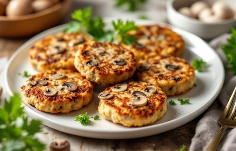 Kotlety mielone z pieczarkami