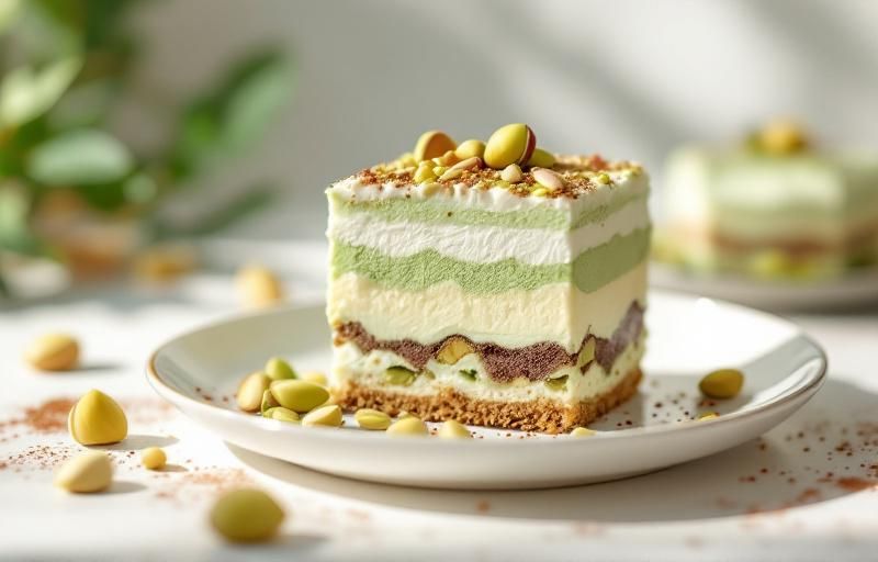 Tiramisu pistacjowe