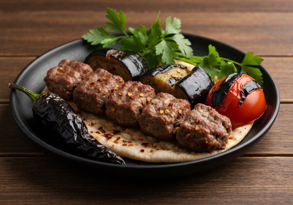 Adana kebab z jagnięciny i ostrą papryką