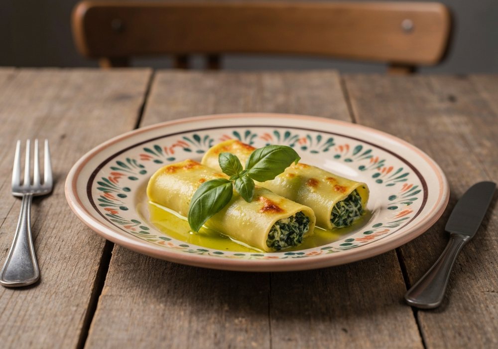 Cannelloni ze szpinakiem i ricottą