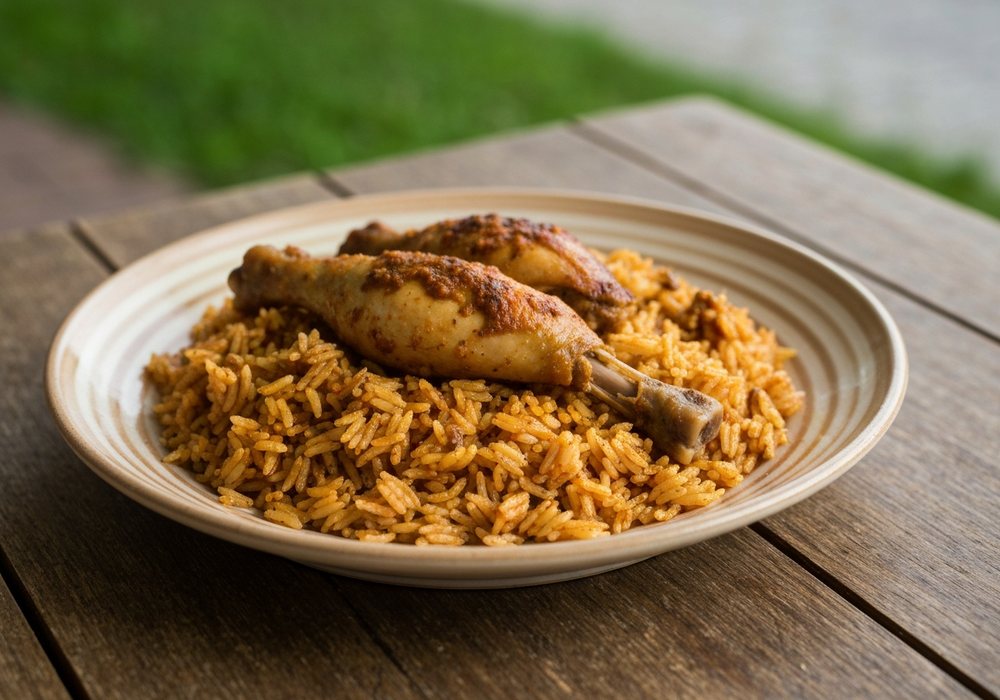 Kabsa z kurczakiem i aromatycznym ryżem basmati