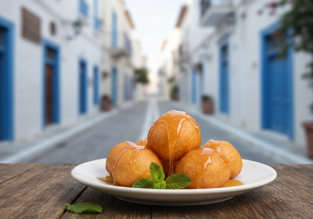 Loukoumades – greckie pączusie w miodowym syropie