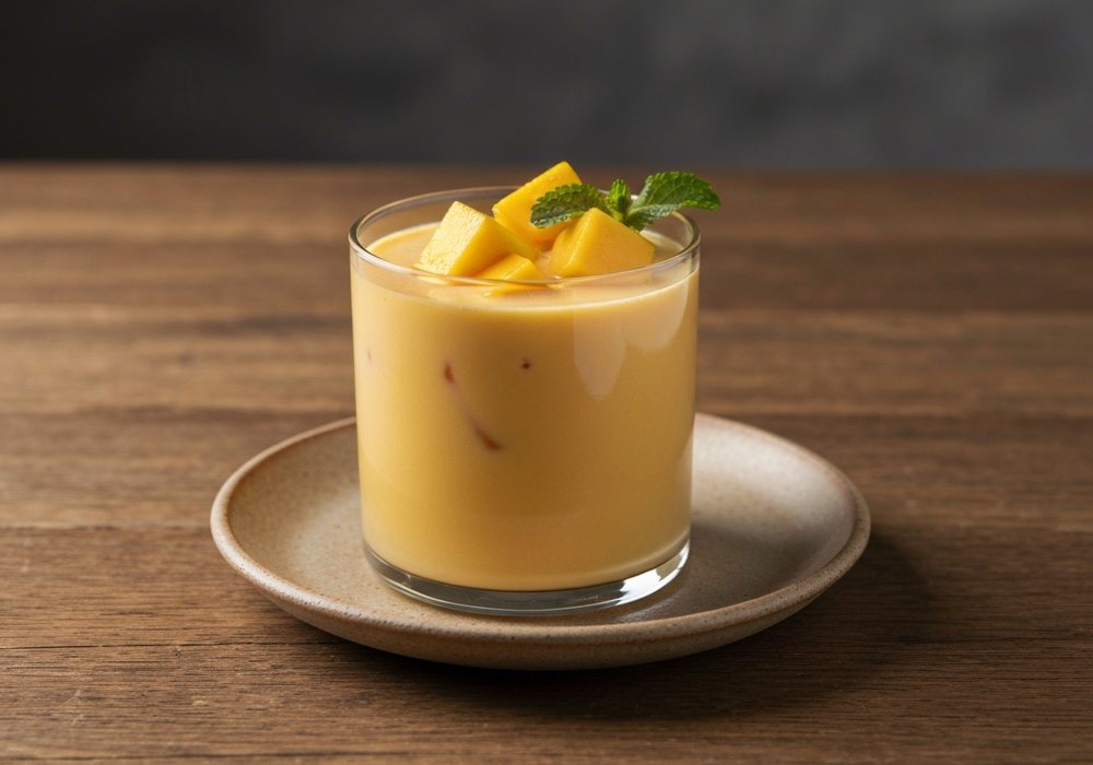Mango lassi z kardamonem i jogurtem