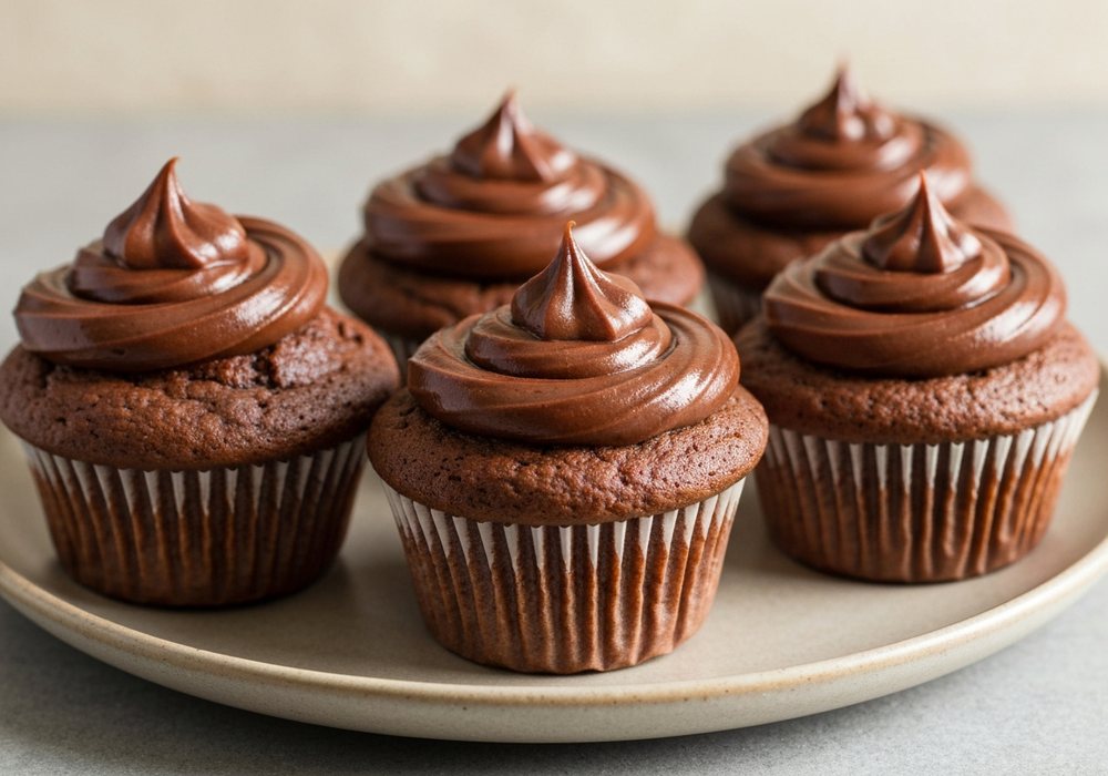 Muffiny czekoladowe puszyste i wilgotne jak z amerykańskiej cukierni