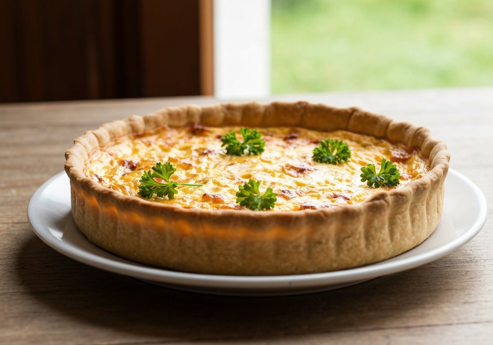 Quiche lorraine z boczkiem i kremowym nadzieniem